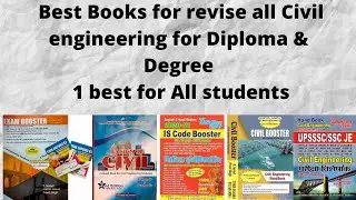 Best Books for revise all Civil engineering for Diploma & Degree students, 1 best for All