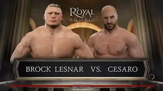 WWE 2K17 PC - Brock Lesnar VS Cesaro [4K60FPS]