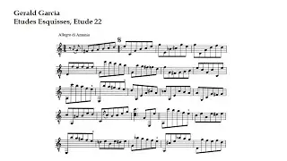 Gerald Garc&iacute;a. Etude 22