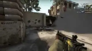 CS GO Dust 2 M4A4 spraydown