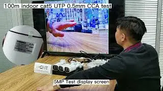 Can 24 AWG CCA CAT5E UTP network cable support high resolution camera？