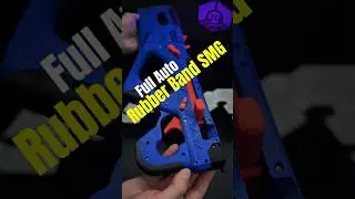 3D printed full auto Rubber band blaster toy gun! #3dprinting #3dprinter #auto #toys #rubber #band