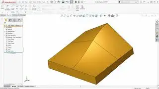 SOLIDWORKS - Zero Radius Variable Fillet with Split Line