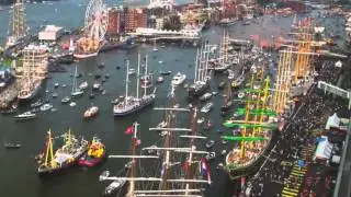Traffic in the port of Amsterdam.