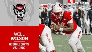 NC State QB Will Wilson Highlights vs. UNC