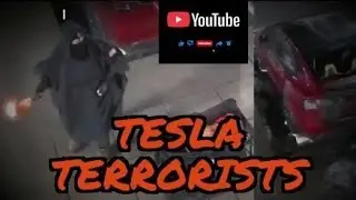 The Peaceful Violent Left Pt 2 - Tesla. #politics #domesticterrorism #elonmusk #Tesla #protest