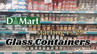 Dmart glass containers, latest offers in glass jars / stating ₹29, dmart storage containers #dmart