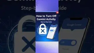 Turn Off Google Gemini Activity🤫 |Google Gemini 🥵 #googlegeminiai #ytshort