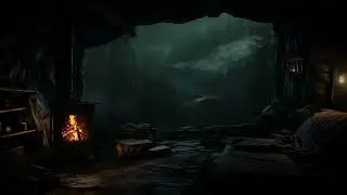 Relaxing Rainy Night with Fireplace &ndash; Sleep, Meditate or Unwind with Rain Sounds