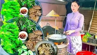 Countryside Life: Crispy Fried Minced Fish Served with Fresh Garden Vegetables