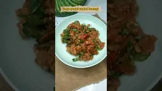 tempe penyet sambal kemangi #shorts  #tempe #sambelkemangi