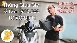 Cách lắp THÙNG GIỮA GIVI xe Honda Winner X MỞ  ĐƯỢC HẾT YÊN  - Xe Ôm Shop