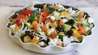 Easy Greek Salad - Episode 105 - Reveena's Kitchen