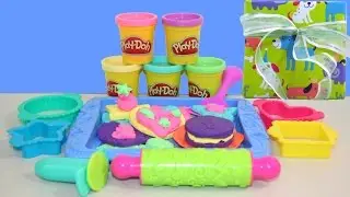 Play Doh Sweet Shoppe Cookie Creations How to Make Beautiful Cookies Plastilina