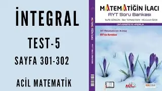 MATEMATİĞİN İLACI AYT SORU BANKASI (İntegral Test-5)