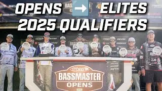 Opens anglers QUALIFY for 2025 Bassmaster Elite Series