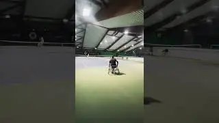 Try and error. Repeat and learn 🎾 #tennis #wheelchair #wheelchairtennis #drill