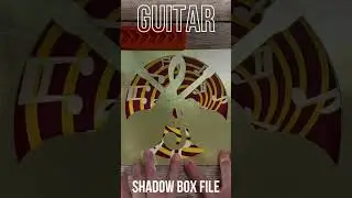 Guitar Svg Shadow Box, Rock And Roll 3D Layered Shadowbox