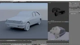 Car modeling in Blender Volkswagen Polo 90 (моделирование автомобиля) Speed modeling