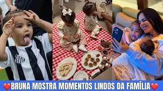 Bruna Biancardi Compartilha Foto da Mavie e Helena Juntinhas do Papai Neymar e Apaga de Seguida