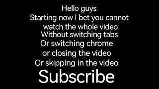 I bet you can't Finish This video