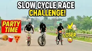 Slow Cycle Race Challenge Jo Harega Dega Party !