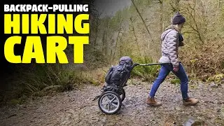 A Backpack-Pulling, Hands-Free Off-Road Hiking Trailer