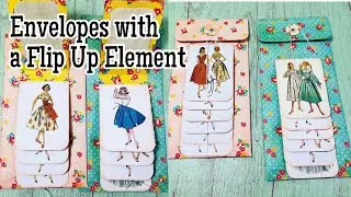 Envelope w/ Waterfall Element Tutorial for Junk Journal | Using Grabie Stickers | Lace Covered Skies