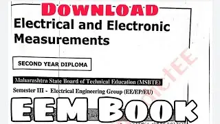 EEM- Electrical and Electronic Measurements Book | Electrical Engineering | Msbte