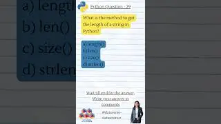 python mcq questions and answers - 29 