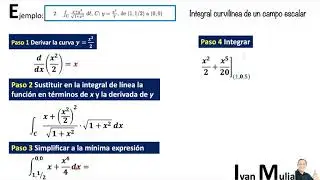 Integral de línea de campo escalar. Ejemplo