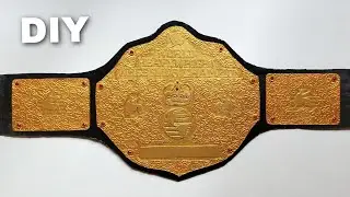 How To Make WWE World Heavyweight Championship | DIY Big Gold Belt
