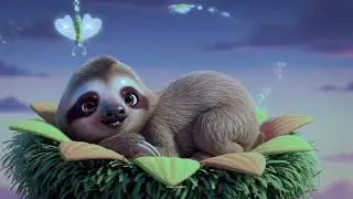 Sloth Time Slow 🦥🌙 | Gentle Bedtime Song for Kids | Relaxing Jungle Lullaby