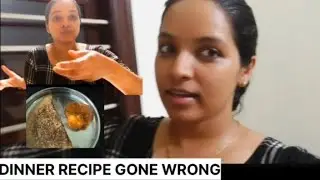 #tamil DINNER RECIPE GONE 😕 WRONG 😔😭#video #vlogs #