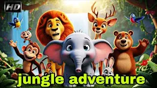 Cartoon video jungle | kids cartoon video 😍🥰 | jungle adventure cartoon video 📸
