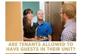 Are tenants allowed to have guests in their unit?