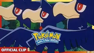 Mischievous Murkrow! | Pok&eacute;mon: Johto League Champions | Official Clip