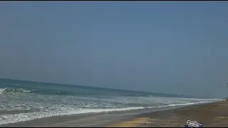 Black Sand beach in Varkala-kerala