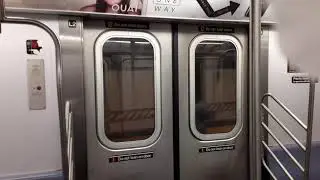 4 train Local R142 from Borough hall to Eastern Pkwy Bklyn Museum, New Lots Ave bound overnights.