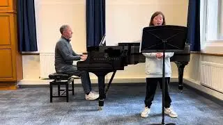 Jonathan singing  Windy Weather by L Marsh