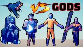 GODS CHARACTERS (THOR HADES ODIN) VS TABS UNIT - Totally Accurate Battle Simulator TABS