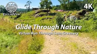 Glide Through Nature &ndash; Virtual Run on Gravel and Asphalt Through Lush Greenery