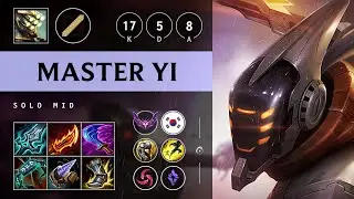 Master Yi Mid vs Viktor: Triple Kill, Dominating - KR Master Patch 14.18