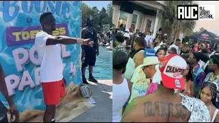 Boosie Goes Off After People Start Stealing Money At His Pool Party