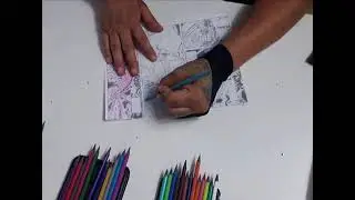 Coloring Comics Purple Panel Example 002