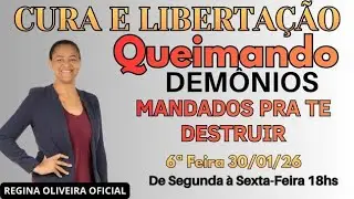 EXPULSANDO DEMÔNIOS MANDADOS CONTRA SUA VIDA, COM @ReginaOliveiraoficial ​#curaelibertacao