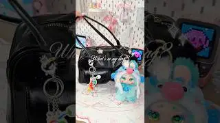 tour of what&rsquo;s in my bag 🎧👜 #asmr #bag #unboxing #aesthetic #tour #cute #kawaii #black