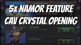 5x 6 Star Namor Cavalier Feature Crystal Opening - Marvel Contest of Champions