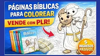 How to Create Bible Coloring Pages and Sell Them with PLR | Passive Income Children's Books