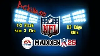 Madden 25 Edge Heat out of 4-3 Stack Edge Blitz